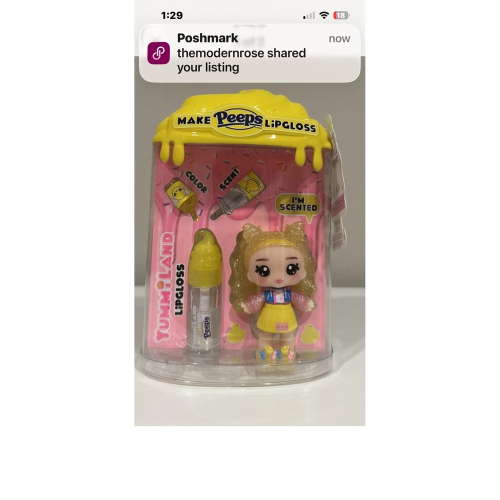 Yummy Land Peeps‎ Lip Gloss Doll Goldie Mallows Scented Kids Toy